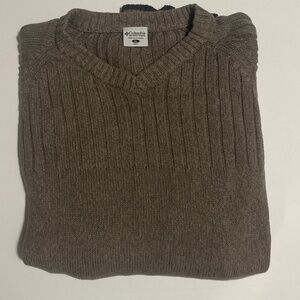 Mens Columbia 100 percent cotton sweater XL